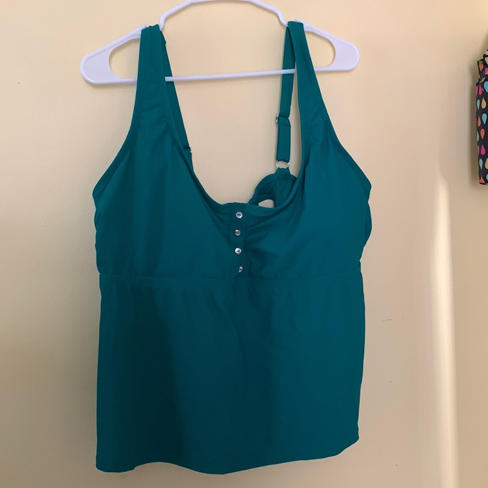 Button Top Tankini